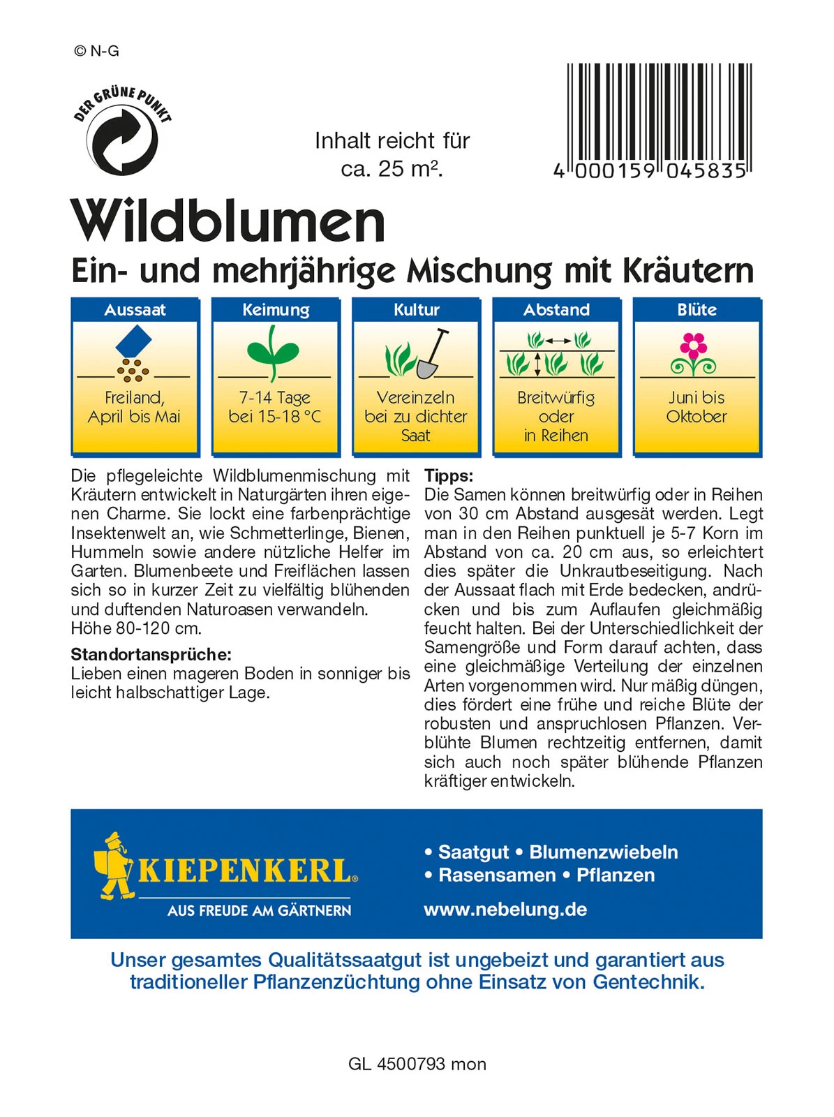 Wildblumen Ein - Und Mehrjährige Mischung Mit Kräutern | Wildblumensamen Von Kiepenkerl 3 Wildblumen Ein - Und Mehrjährige Mischung Mit Kräutern | Wildblumensamen Von Kiepenkerl