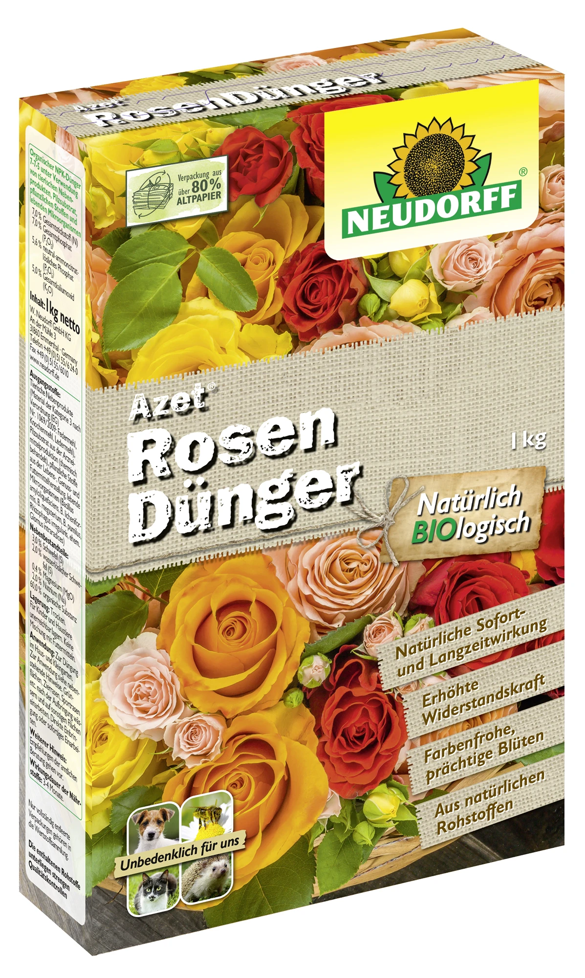 Azet RosenDünger (1 Kg) | Dünger Von Neudorff 3 Azet RosenDünger (1 Kg) | Dünger Von Neudorff