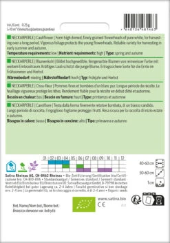 Geschäft Für Pflanzensamenbedarf -Geschäft Für Pflanzensamenbedarf 534350 BIO Blumenkohl Neckarperle ko12 sr 1