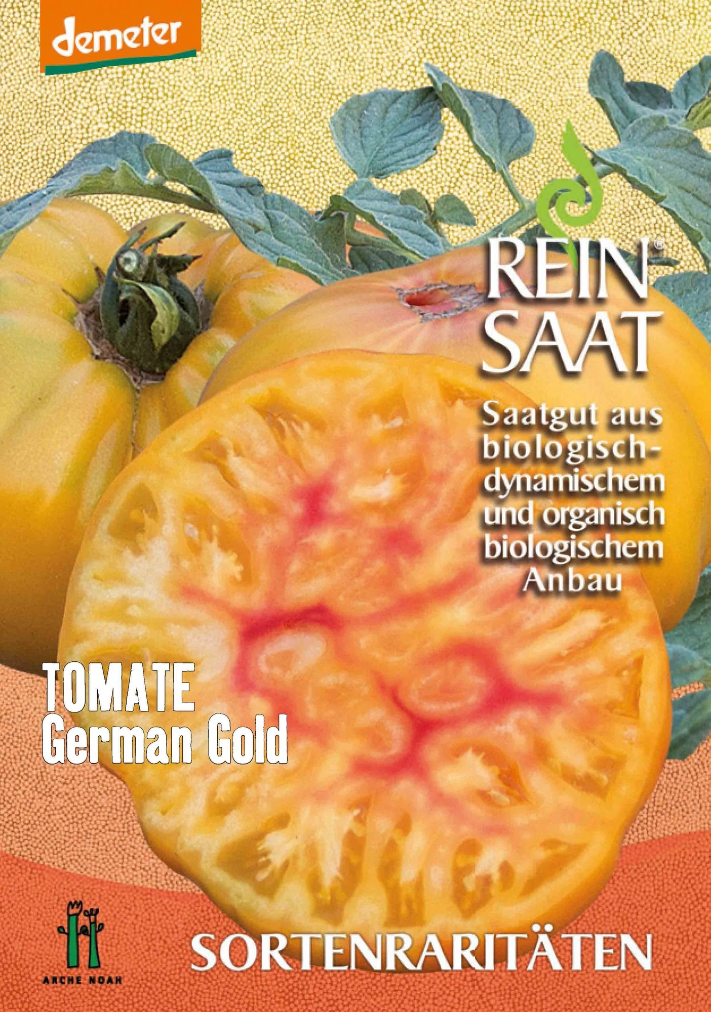 Fleischtomate German Gold | BIO Fleischtomatensamen Von Reinsaat 3 Fleischtomate German Gold | BIO Fleischtomatensamen Von Reinsaat