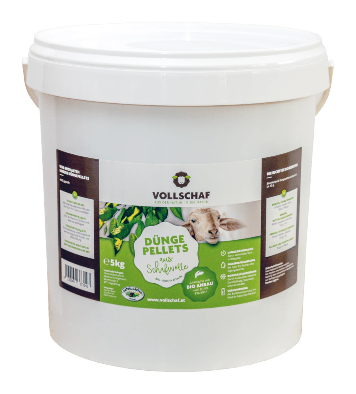 Düngepellets (5 Kg Eimer) | Schafwolldünger Von Vollschaf 3 Düngepellets (5 Kg Eimer) | Schafwolldünger Von Vollschaf