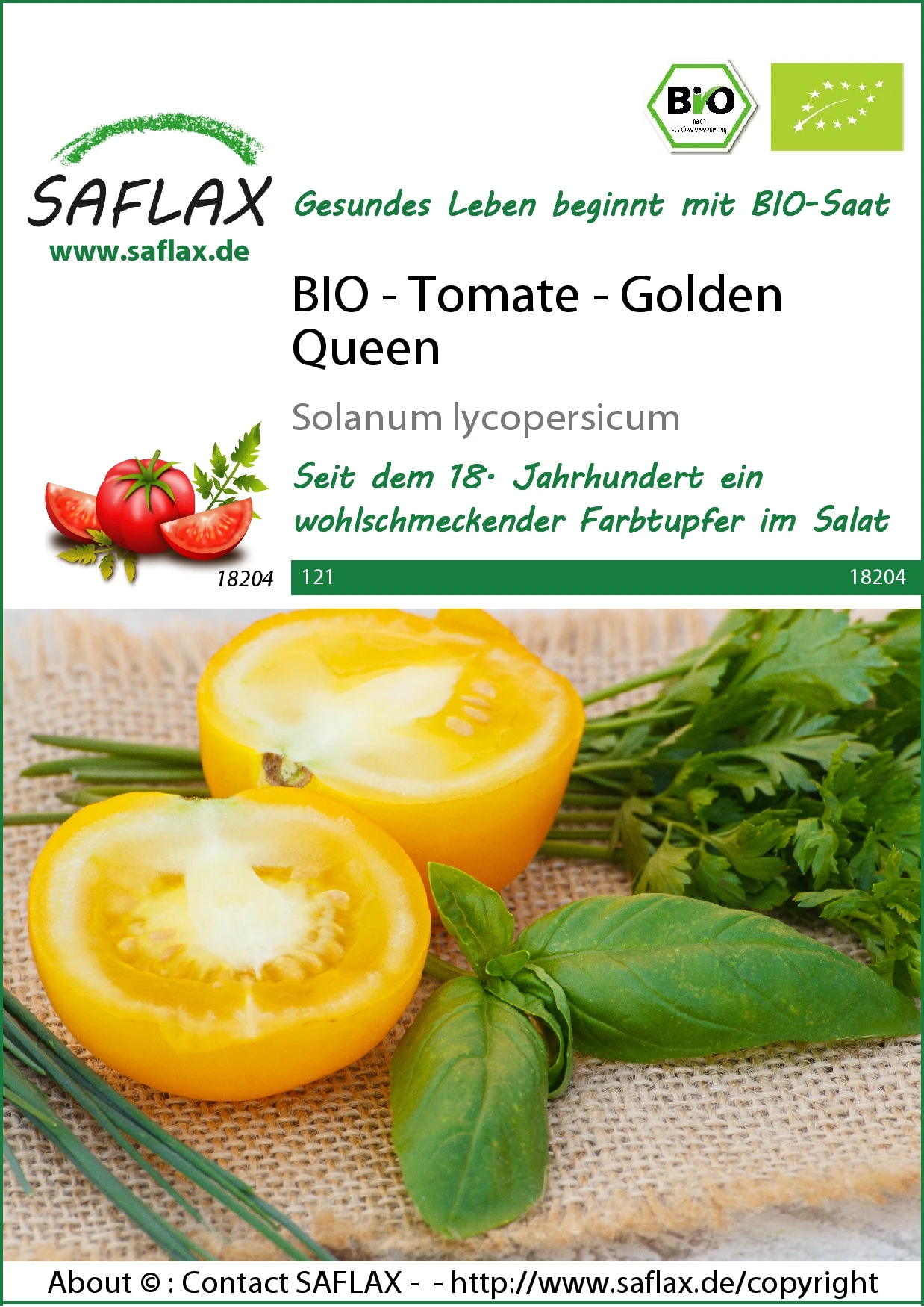 Tomate Golden Queen | BIO Tomatensamen Von Saflax 3 Tomate Golden Queen | BIO Tomatensamen Von Saflax