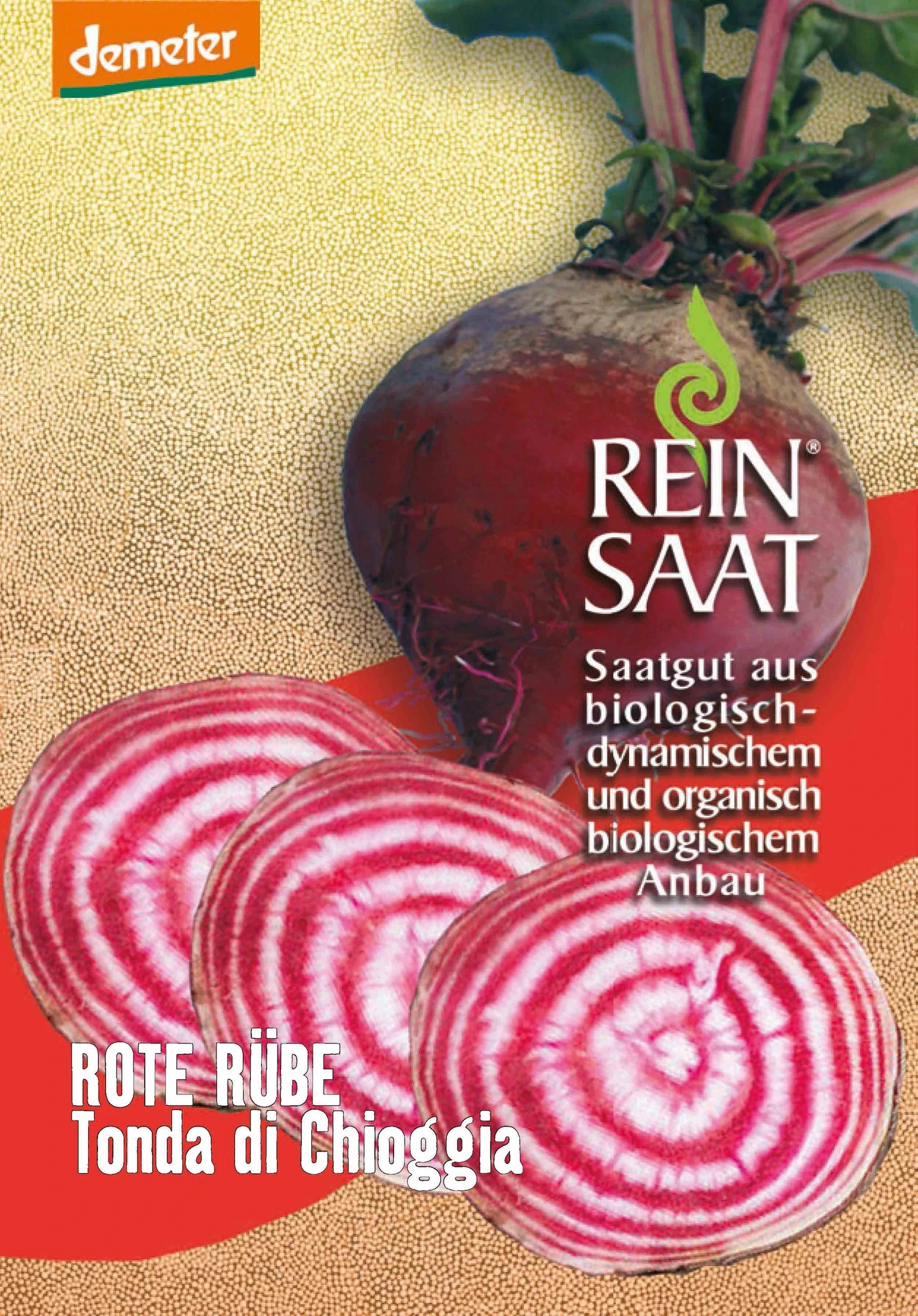 Rote Rübe Tonda Di Chioggia | BIO Rote Beetesamen Von Reinsaat 3 Rote Rübe Tonda Di Chioggia | BIO Rote Beetesamen Von Reinsaat