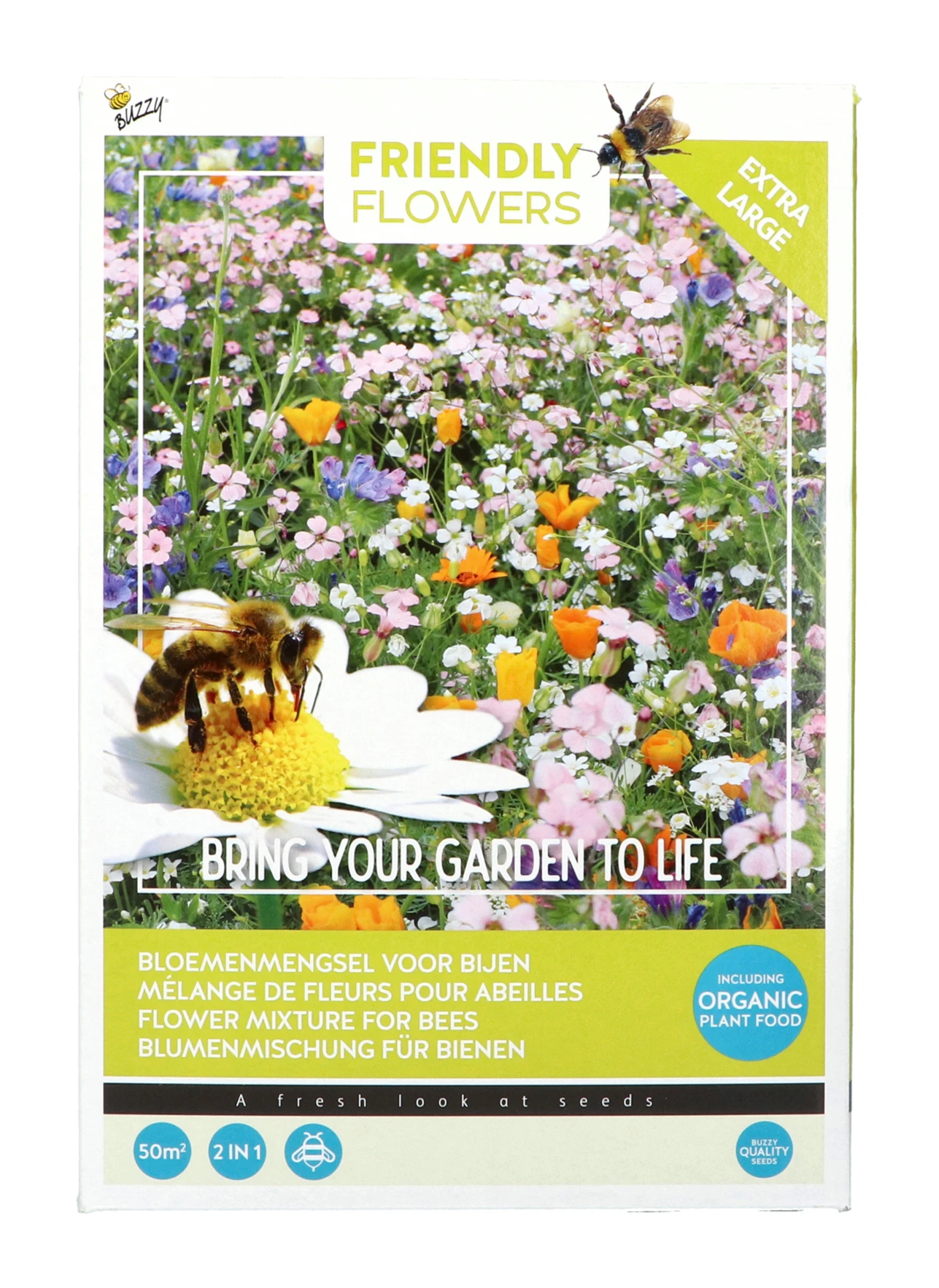 Bienen Mischung (50 M²) | Blumenwiese Von Buzzy Seeds 3 Bienen Mischung (50 M²) | Blumenwiese Von Buzzy Seeds