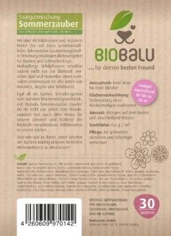 Saatgutmischung Sommerzauber (30 G) | Bienenwiese Von Biobalu -Geschäft Für Pflanzensamenbedarf 547420 Bienenweide Sommerzauber 30 g 2