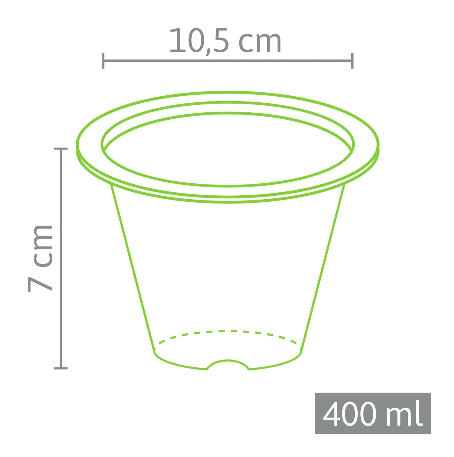 7 X 10,5 Cm Anzuchttopf NT Rund (800 Stück) | Anzuchttöpfe Von Fertil 4 7 X 10,5 Cm Anzuchttopf NT Rund (800 Stück) | Anzuchttöpfe Von Fertil – Bild 2