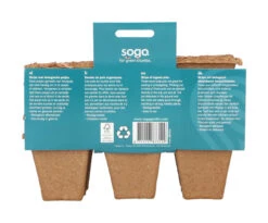 6 X 6 Cm Anzuchttopf Strips (32 Stück) | Anzuchttöpfe Von Sogo -Geschäft Für Pflanzensamenbedarf 548516 6 x 6 cm Organic Toepfe strips 32 Stueck 887312 sg 1