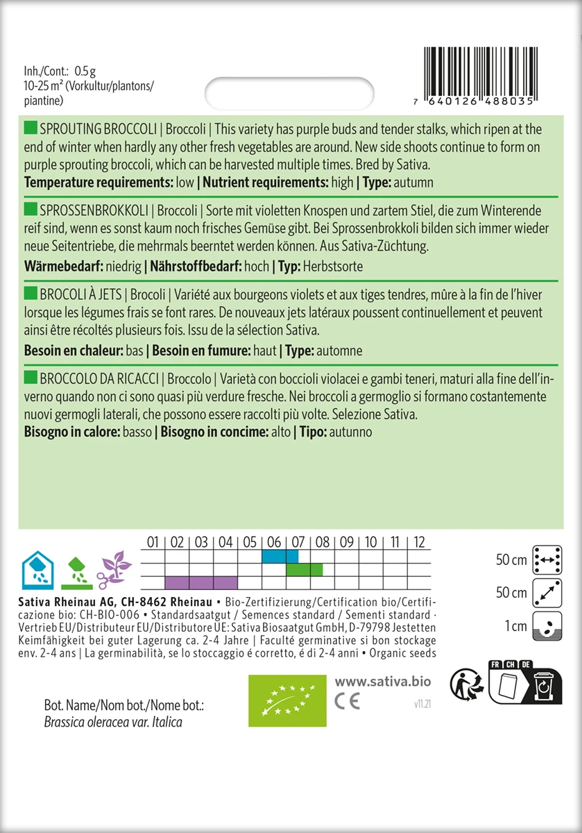 Sprossenbrokkoli | BIO Brokkolisamen Von Sativa Rheinau 3 Sprossenbrokkoli | BIO Brokkolisamen Von Sativa Rheinau