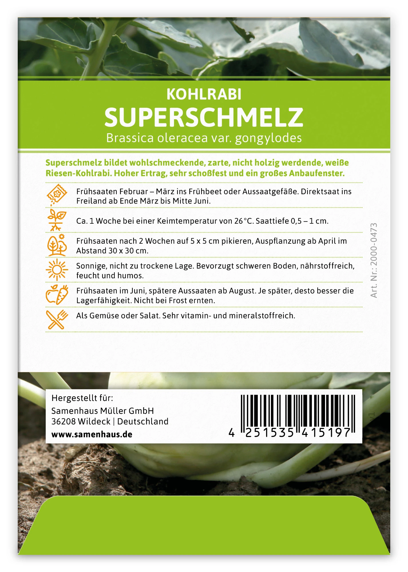 Kohlrabi Superschmelz (100 Stück) | Kohlrabisamen Von FLORTUS 3 Kohlrabi Superschmelz (100 Stück) | Kohlrabisamen Von FLORTUS