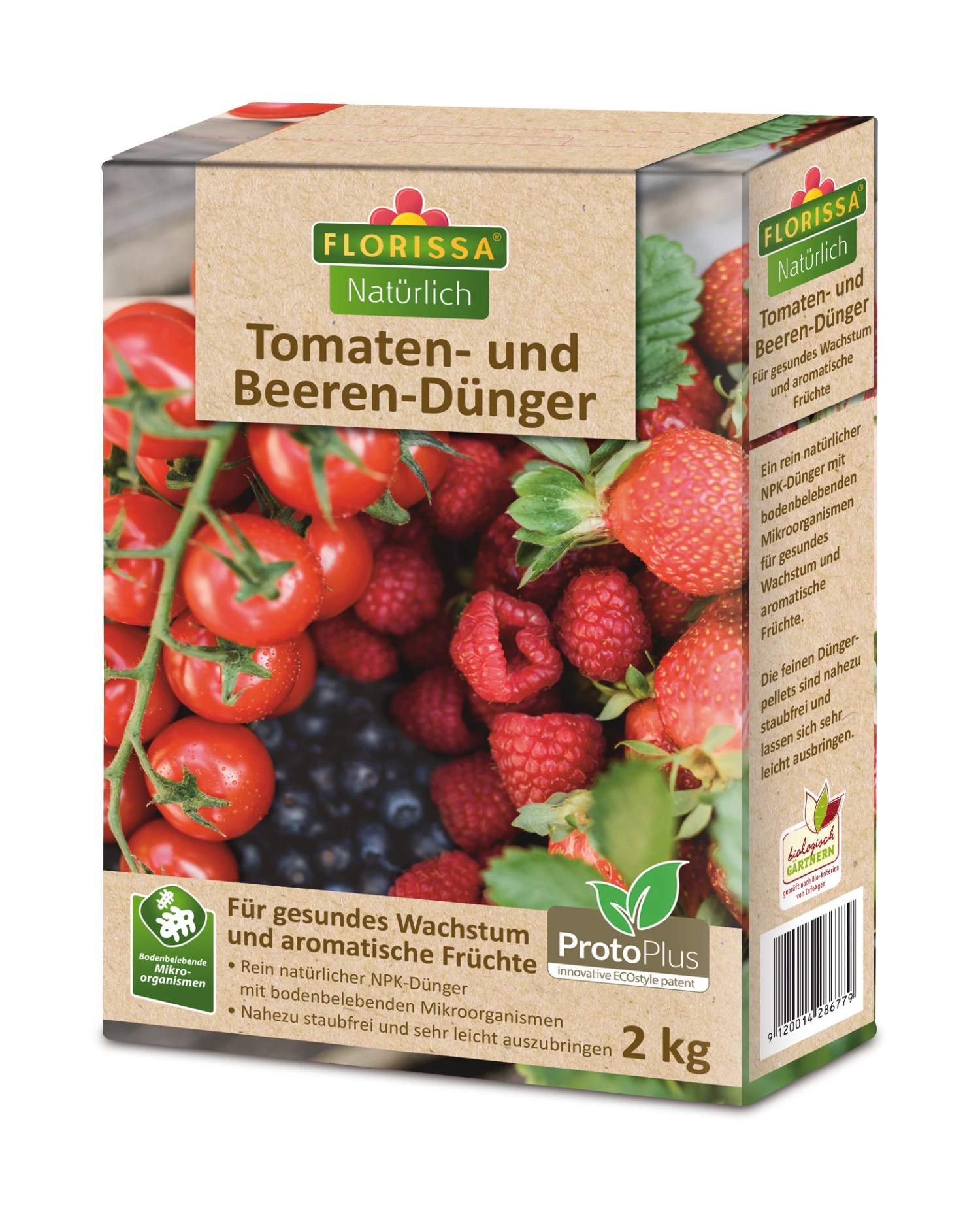 Tomaten- Und Beeren-Dünger ProtoPlus (2 Kg) | BIO Dünger Von Florissa 4 Tomaten- Und Beeren-Dünger ProtoPlus (2 Kg) | BIO Dünger Von Florissa – Bild 2