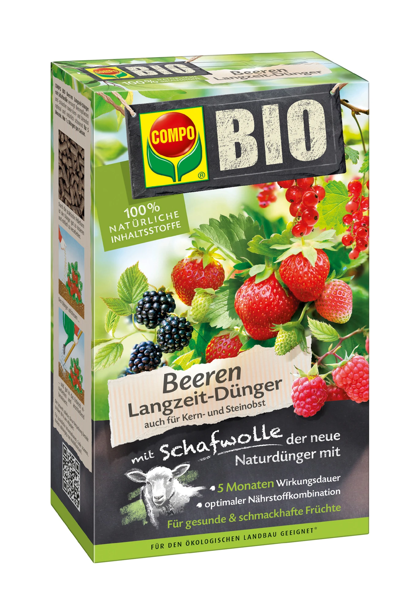 Beeren Langzeit-Dünger Mit Schafwolle (750 G) | BIO Dünger Von COMPO 3 Beeren Langzeit-Dünger Mit Schafwolle (750 G) | BIO Dünger Von COMPO
