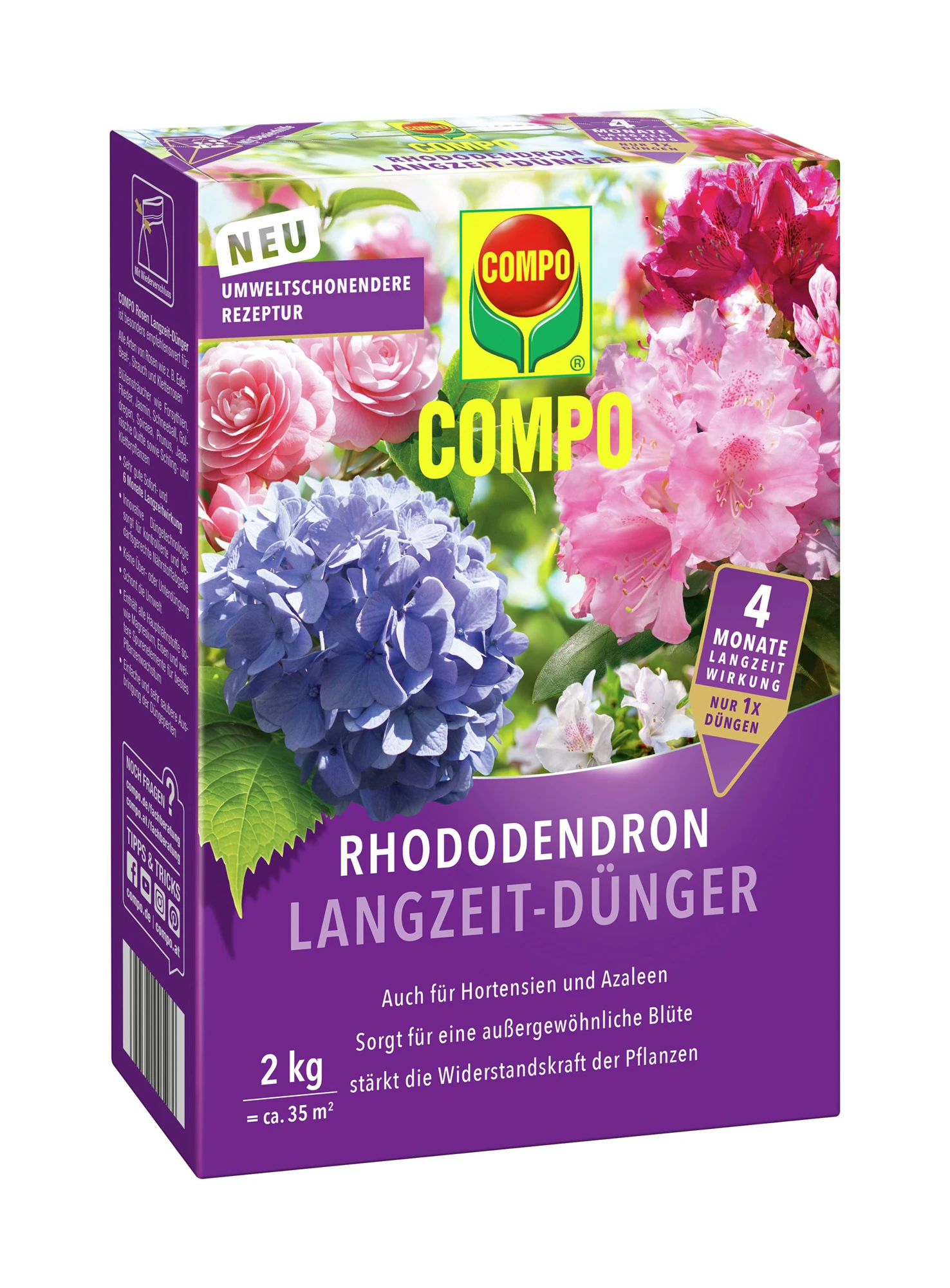 Rhododendron Langzeit-Dünger (2 Kg) | Dünger Von COMPO 3 Rhododendron Langzeit-Dünger (2 Kg) | Dünger Von COMPO
