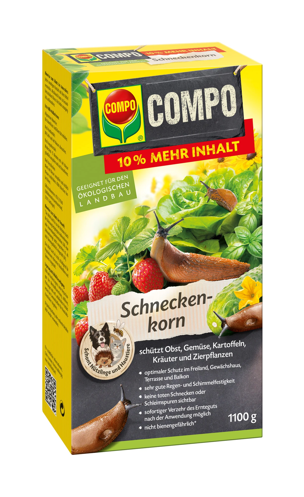 Schneckenkorn (1,1 Kg) | Fallen Und Fernhaltemittel Von COMPO 3 Schneckenkorn (1,1 Kg) | Fallen Und Fernhaltemittel Von COMPO