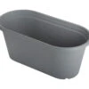 60 Cm Ovaler Blumentrog Anthrazit | Töpfe Von Clever Pots -Geschäft Für Pflanzensamenbedarf 553511 60 cm ovaler Blumentopf Anthrazit 1 Stueck 515794 kp 1